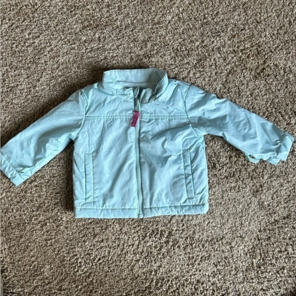 Cat & Jack baby blue fleece lined jacket 18months bs